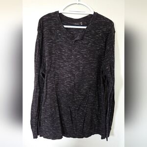 Marc Anthony Marled Charcoal Gray Shirt Size XXL
